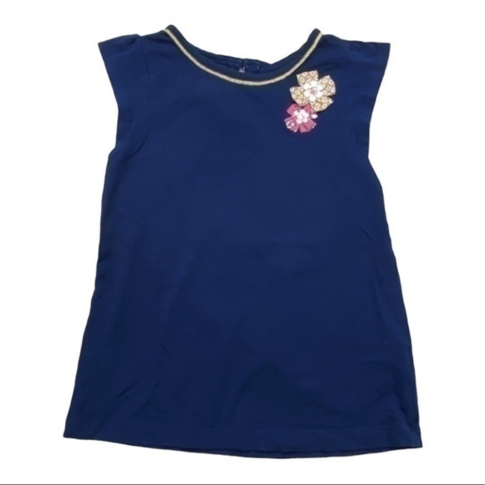 Carters Girls Cap Sleeve Top Size 5 Dark Blue